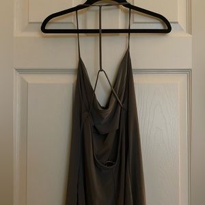 Forever 21 Army Green Slouchy Racer Back Tank